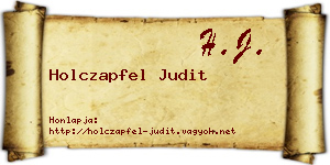 Holczapfel Judit névjegykártya