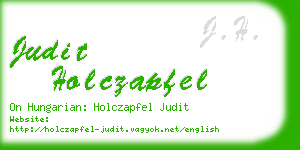 judit holczapfel business card